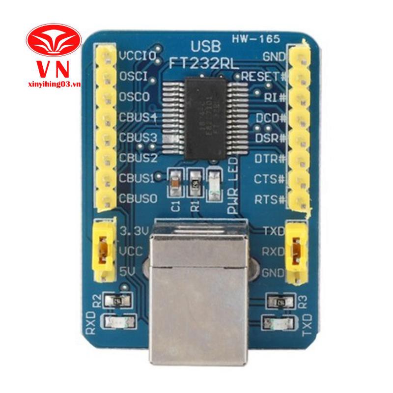 HW-165 FT232 Type B Female USB to Serial Port ule TTL/CMOS Level