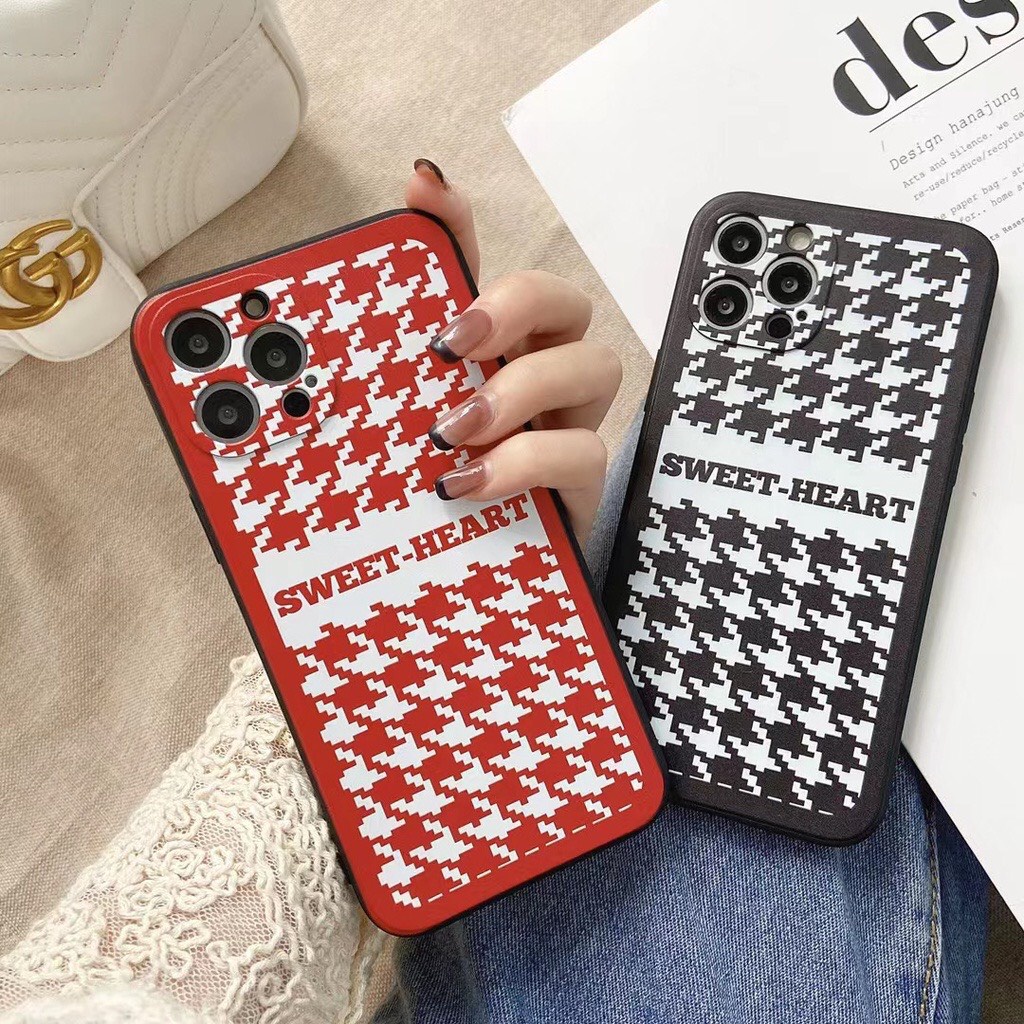 Ốp lưng iphone hình sọc màu Sweet heart dẻo viền vuông cho ip 7plus/8plus/x/xs/xsmax/11/12/13/promax