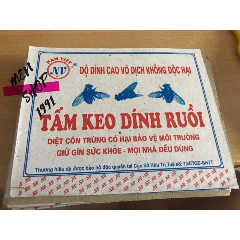 10 TẤM KEO DÍNH CÔN TRÙNG RUỒI MUỖI KIẾN GIÁN BẰNG HƯƠNG KEO