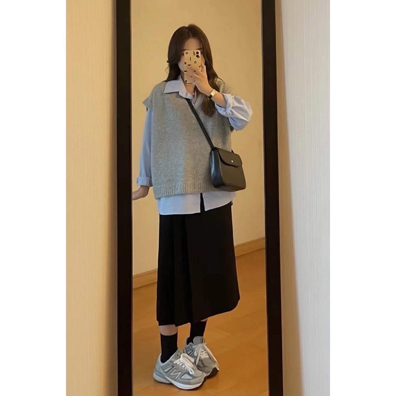 SET ÁO GILE + SƠ MI + CHÂN VÁY BÚT CHÌ