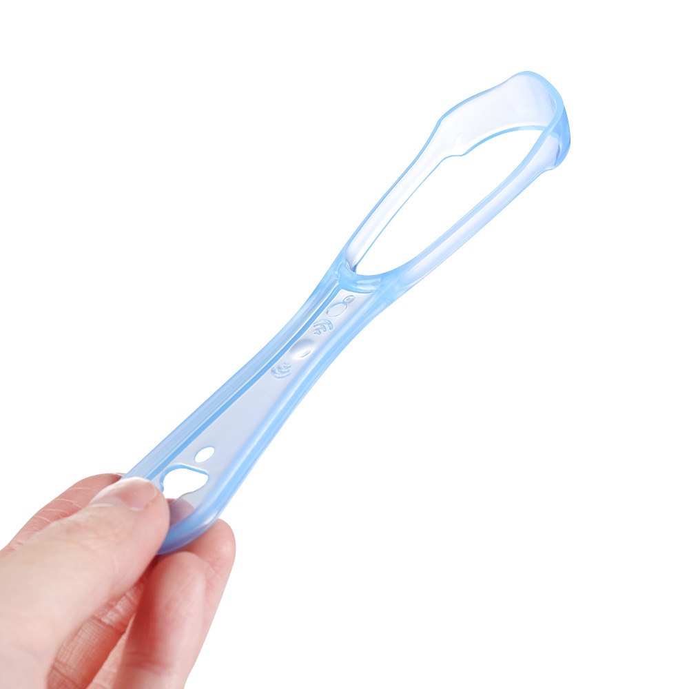 [Hàng mới về] Dụng cụ cạo làm sạch lưỡi DIACHA hai mặt bằng silicone loại bỏ hơi thở có mùi chăm sóc sức khỏe răng miệng