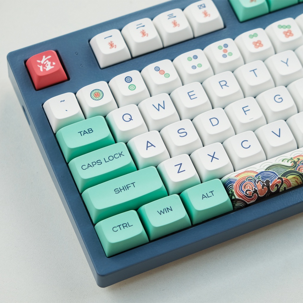 PBT XDA Profile 130 Phím Keycaps Dye Thăng hoa Bộ phím bố cục ANSI cho Bàn phím Cherry MX Công tắc