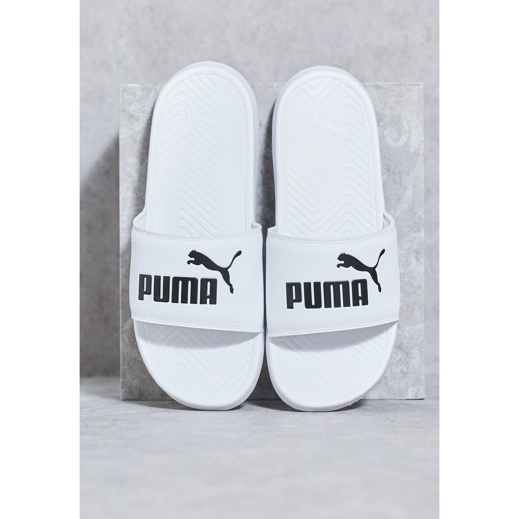 Dép Puma Chính Hãng FREESHIP Puma Popcat White Pink Black - Dép Quai Ngang Thời Trang Nữ