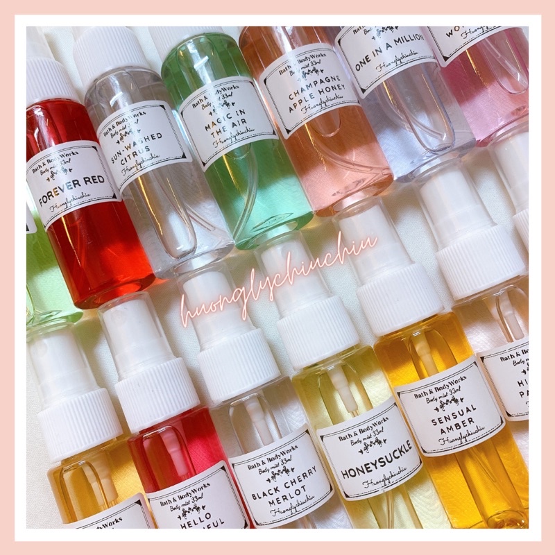 Xịt thơm bodymist Bath and body Works 33ml