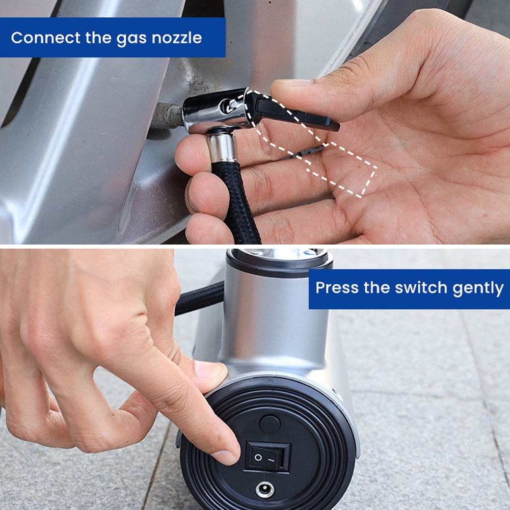 Máy Bơm Hơi Lốp Xe Điện Tử Không Dây Công Suất Cao