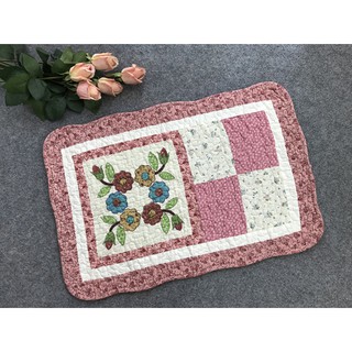 Thảm chùi chân xuất Hàn Quốc - VÒNG HOA