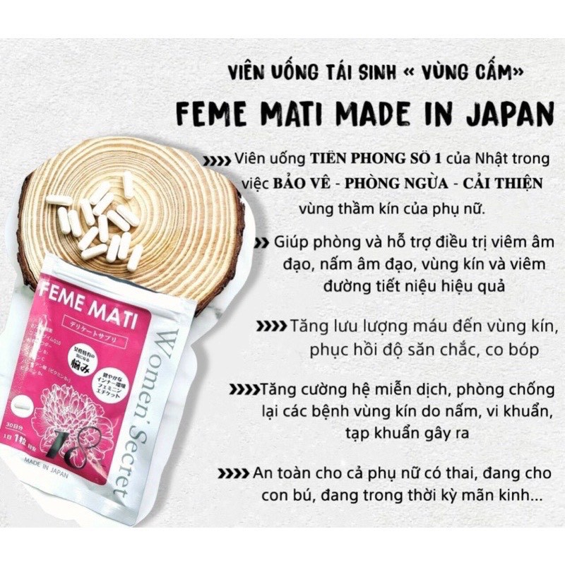 Viên Uống Se Khít - Hồng hào xuất Sứ Nhật Bản Gói 30 Viên Hàng Chính Hãng - Viên uống dành cho phụ nữ
