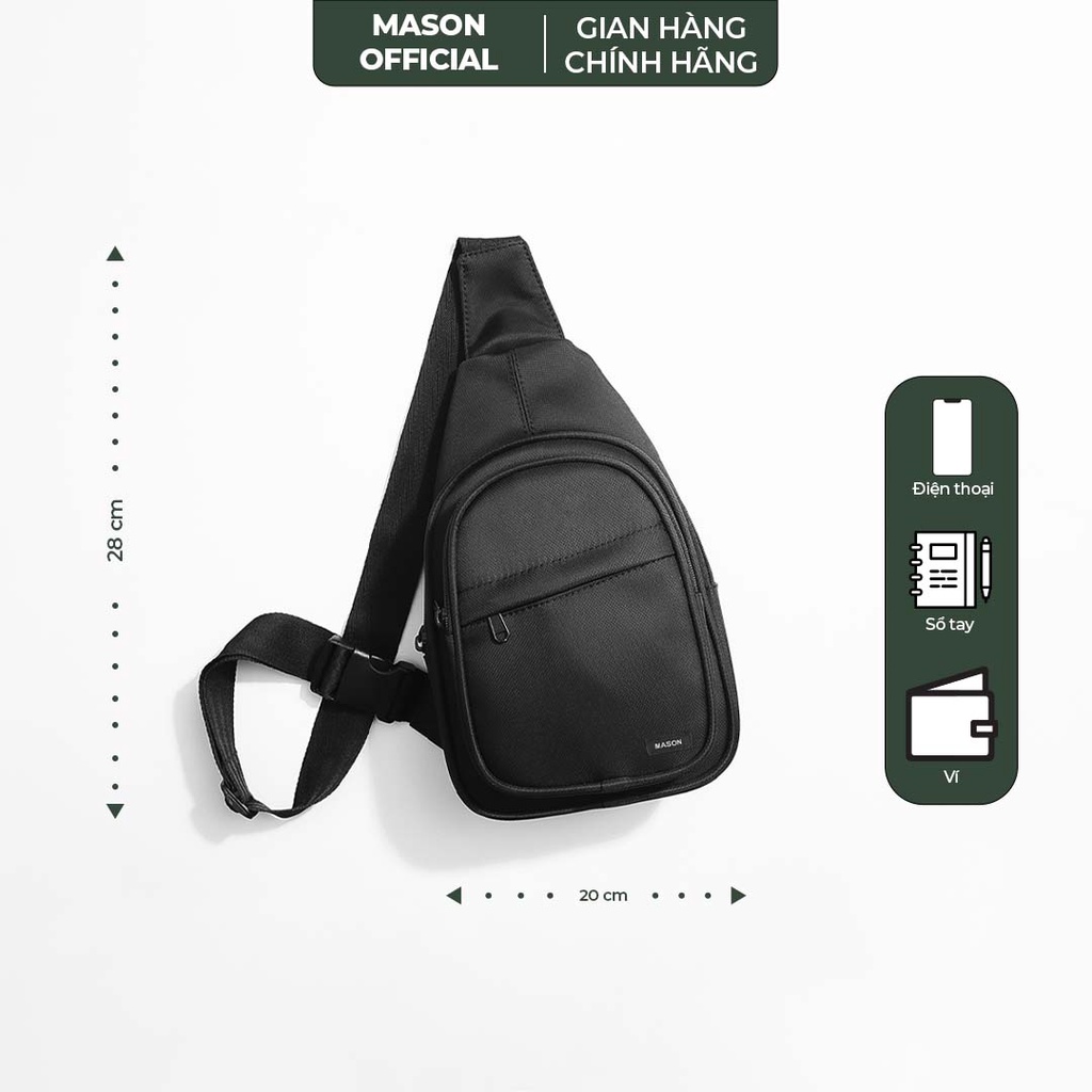 Túi đeo chéo nam mini nhỏ gọn Cross Bag vải Oxford chống nước thương hiệu MASON - M28