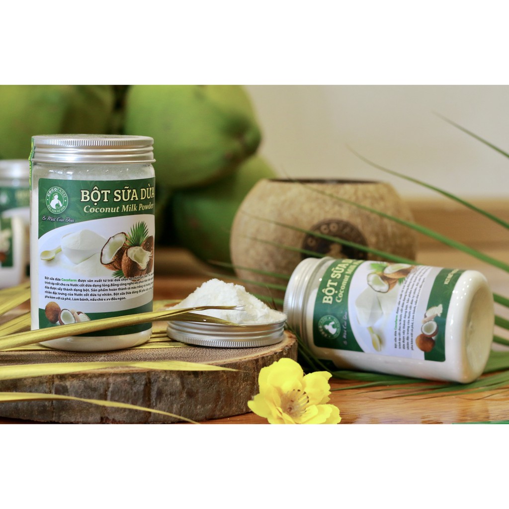 Bột Sữa Dừa Cocofarm Nguyên chất - Không đường