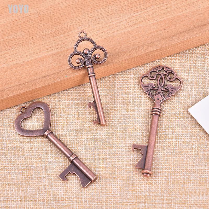 Móc khóa dụng cụ mở nắp chai thiết kế hình chìa khóa sáng tạo tiện lợi