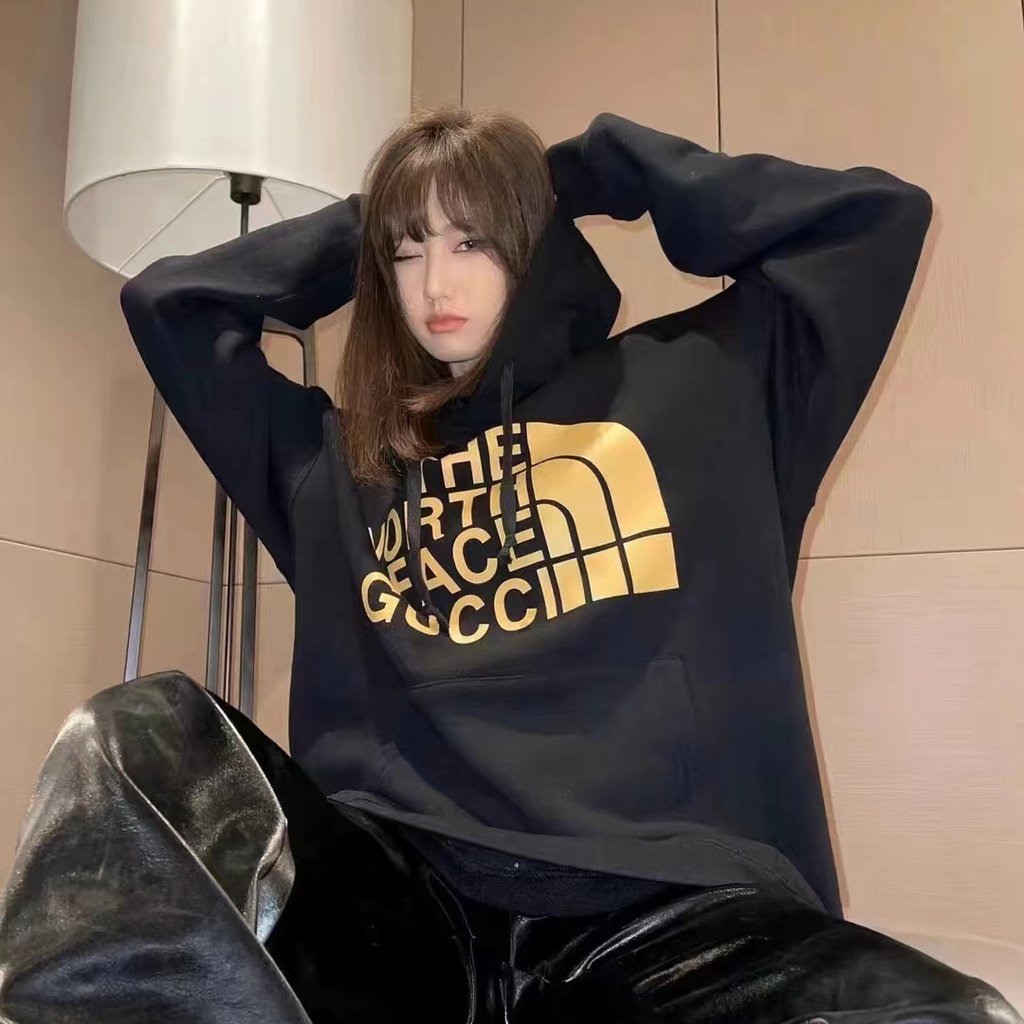 Áo Hoodie Gucci In Chữ Phối Dây Rút Cá Tính Cho Nam Và Nữ