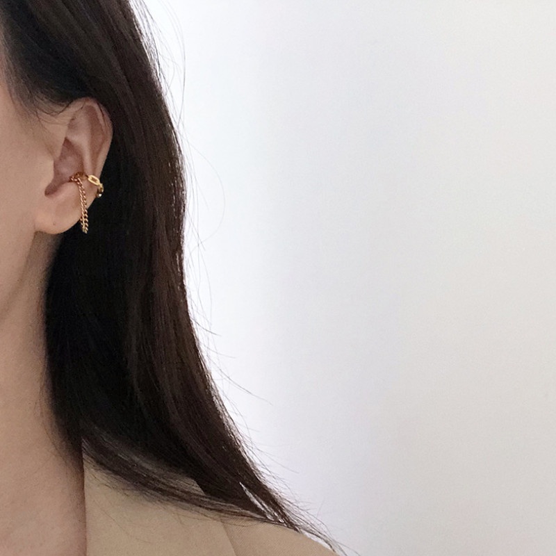 Bông Tai Kẹp Vành Titan Ko Han Rỉ TT 3861 - 1 Cái