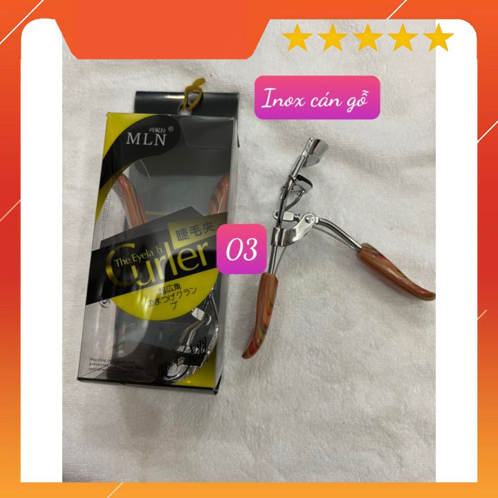 KẸP BẤM LÔNG MI ĐỦ LOẠI -CÁN GỖ INOX-GIÚP BẤM CONG MI CHƯỚC KHI CHẢI MẮT KARA-CHO BẠN LÀN MI CONG VÚT NHƯ Ý MUỐN