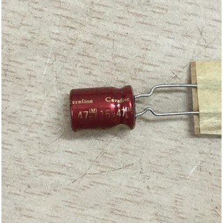 A12 Tụ điện màu hường 47uF 16V dùng cho máy khuếch đại âm thanh (01 con)