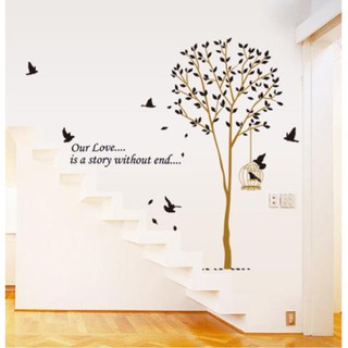 Decal dán tường cây trang trí