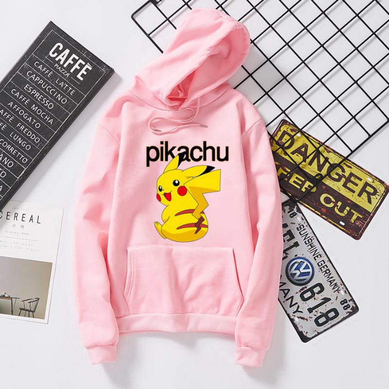 Áo Hoodie Tay Dài In Hình Pikachu Đáng Yêu Thời Trang Hàn Quốc Cho Cặp Đôi