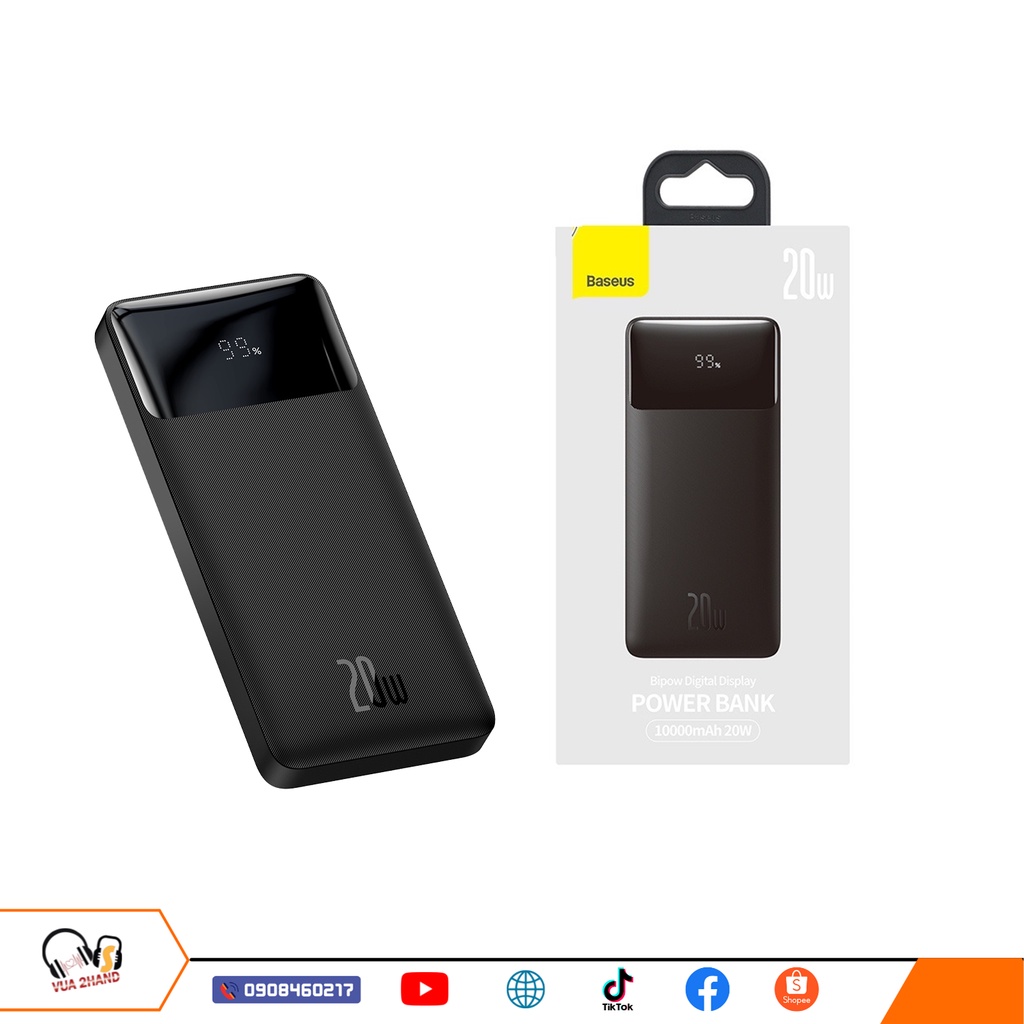 Pin sạc dự phòng cho điện thoại di động Powerbank Baseus 20W 10000mAh