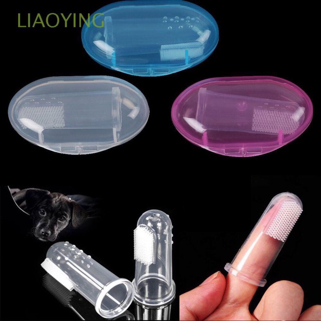 Bàn chải đánh răng cho thú cưng bằng silicon mềm