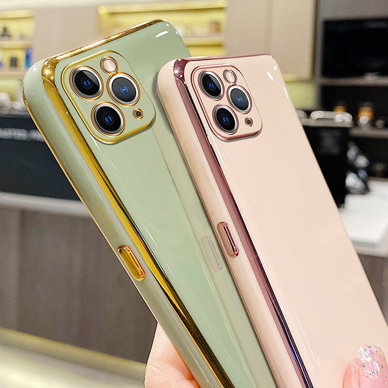 Ốp Điện Thoại Cho Vivo V23e 5G Y21S Y33S V20 Pro SE Y12A Y12s X70 Tpu Mềm Chống Rơi Mạ Điện Ốp