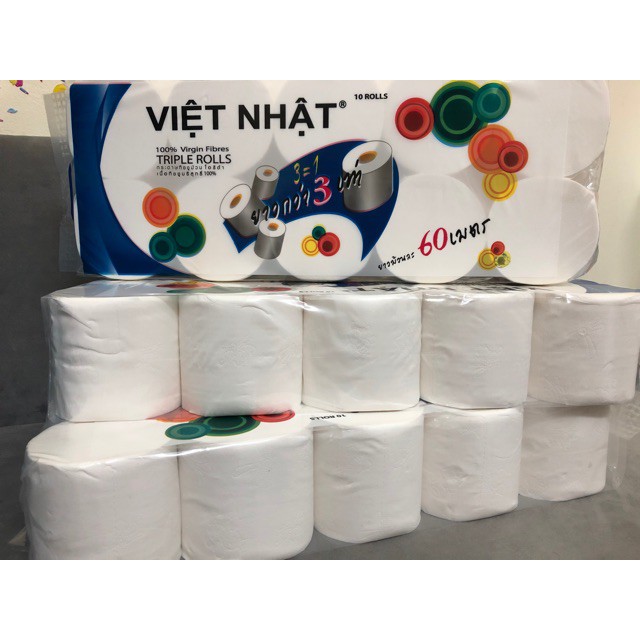 Giấy vệ sinh Việt Nhật 10 cuộn không lõi