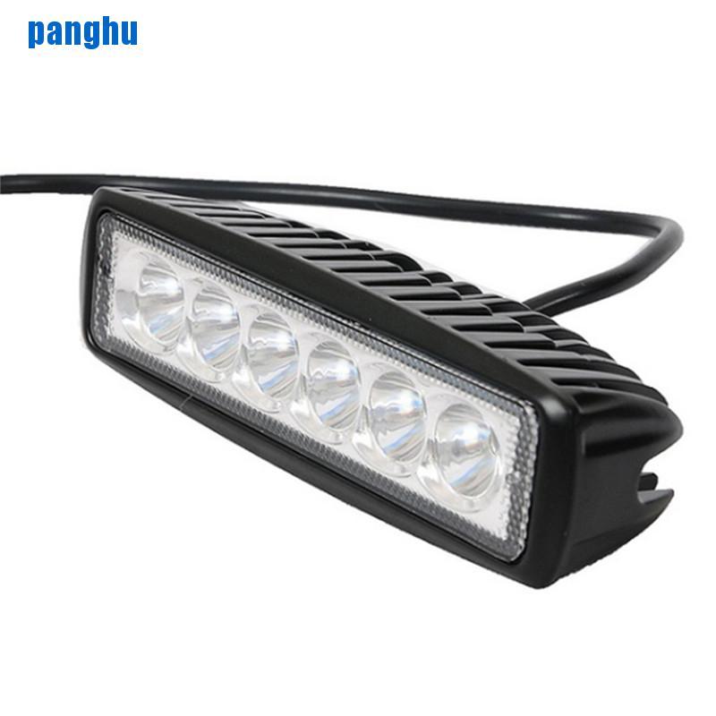 (Hàng Mới Về) Thanh Đèn Led 18w 6000k Ánh Sáng Trắng Chất Lượng Cao Cho Xe Hơi