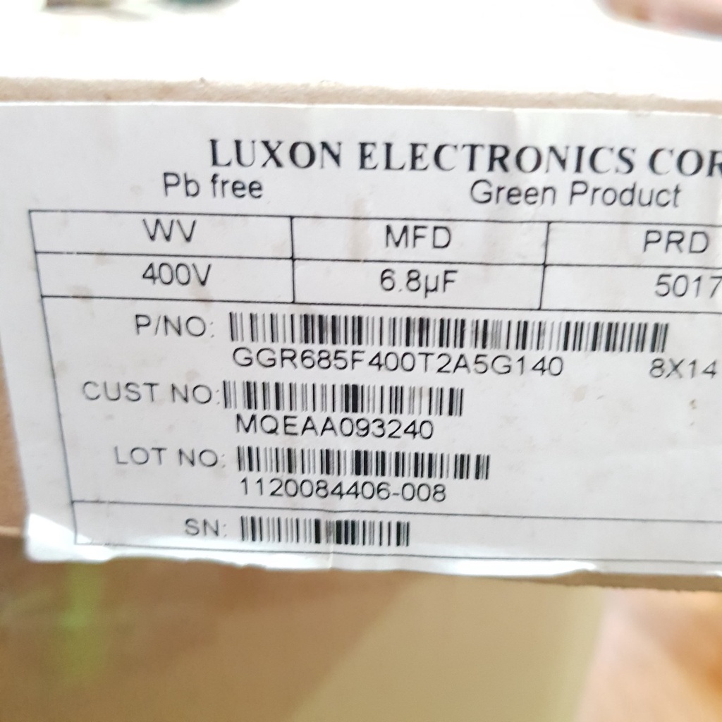 [COMBO 5C 10C 20C Giá Rẻ] Tụ Hóa 6.8uF 400V 8x14MM Tụ Phân Cực Lọc Nguồn Cho Mạch Điện