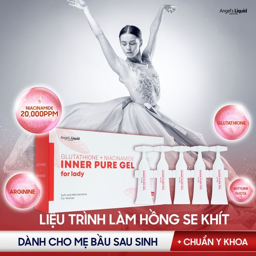 Siêu Tinh Chất Làm Hồng Se Khít Vùng Kín Angel's Liquid Glutathione Plus Niacinamide Inner Pure Gel 2ml