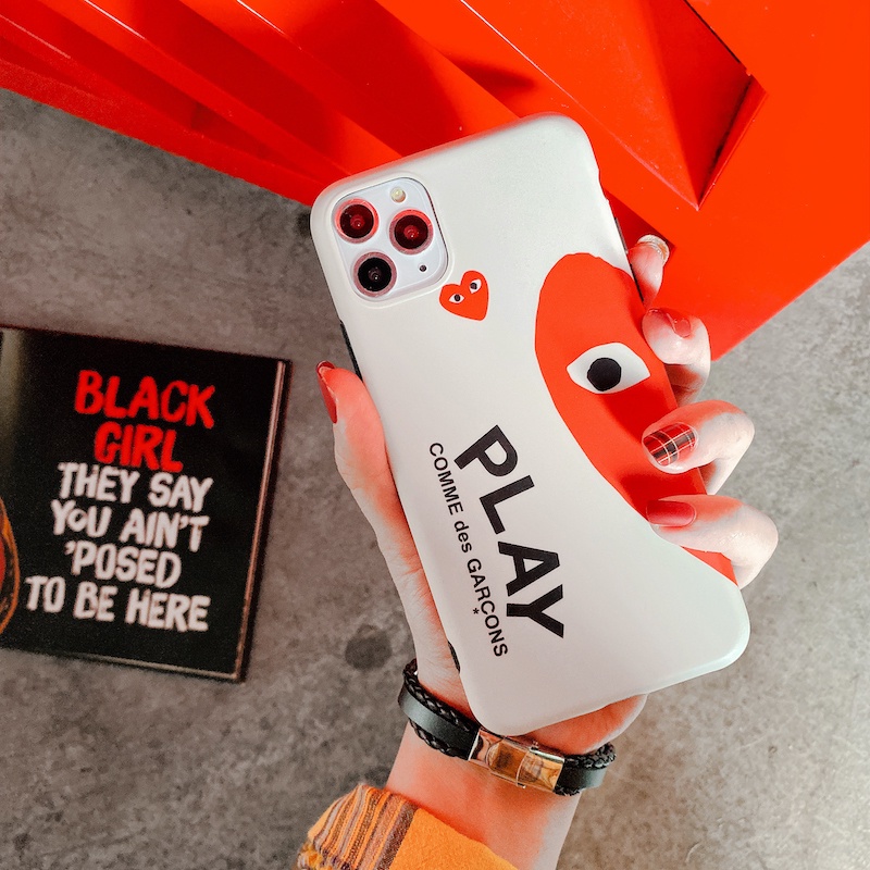 Ốp Điện Thoại Họa Tiết Comme des Garcons CDG Play Cho iPhone 15 14 13 12 11 Pro Max X XS XR Plus