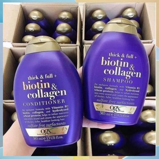 [HÀNG HOT] Dầu Gội Xả Biotin Collagen Chống Rụng Tóc (Biotin tím) 385ML Shopee Trợ Giá