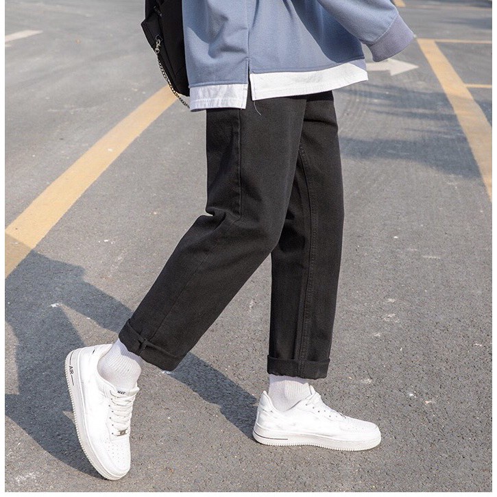 Quần Jeans, Quần baggy jean đen nam ống suông, rộng, hottrend 2021 | BigBuy360 - bigbuy360.vn