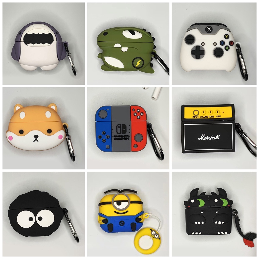 Vỏ bảo vệ hộp tai nghe Case airpods 3 không dây mẫu mới siêu dễ thương - chất liệu silicone mềm dẻo