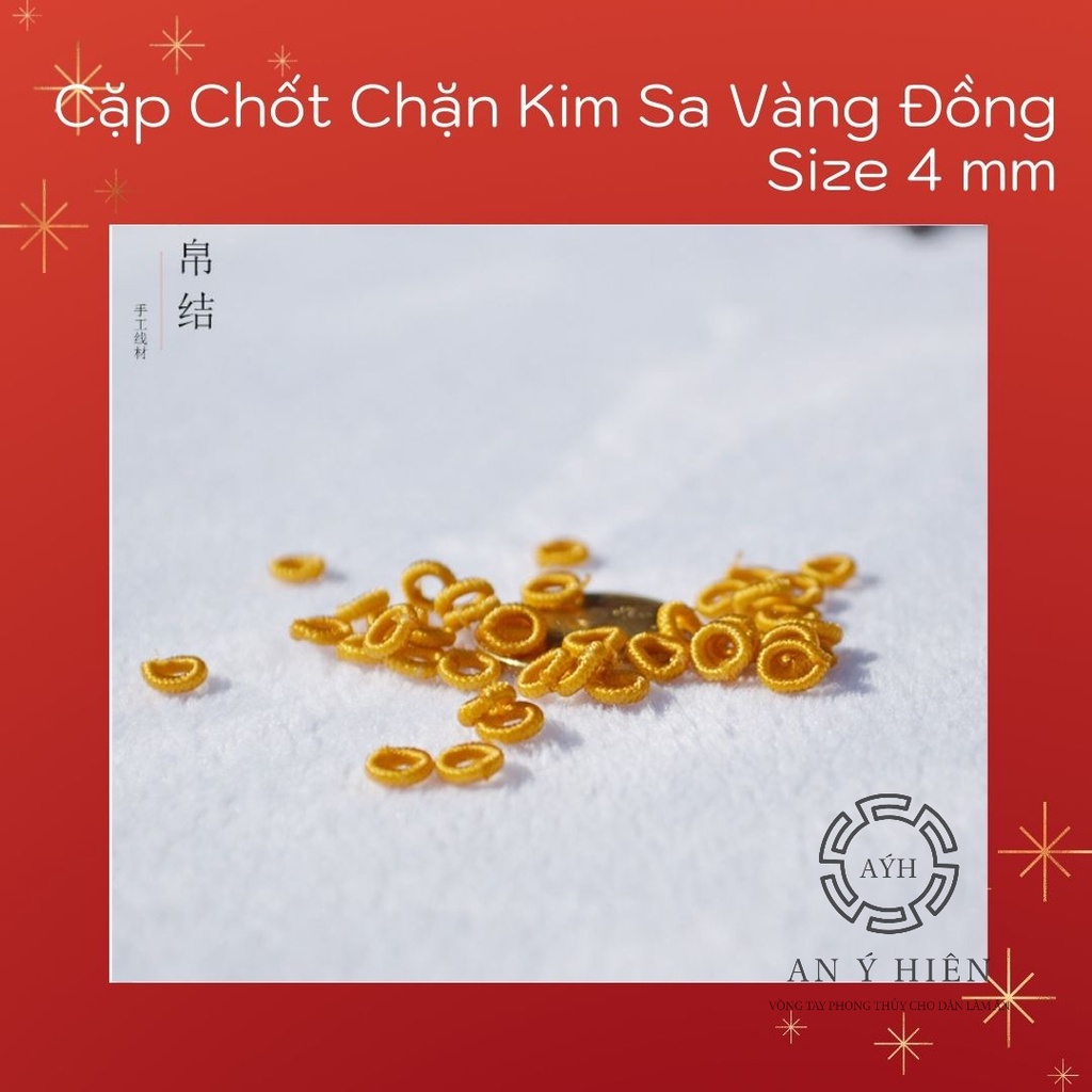 Chốt chặn kim sa vàng đồng ( An Ý Hiên)