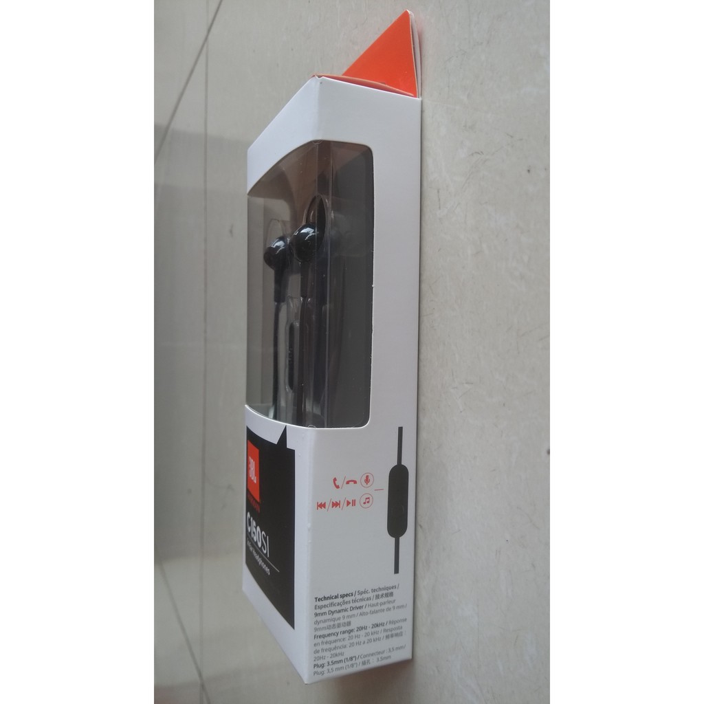 Tai nghe nhét tai JBL C150Si - Hàng chính hãng, nguyên seal PGI