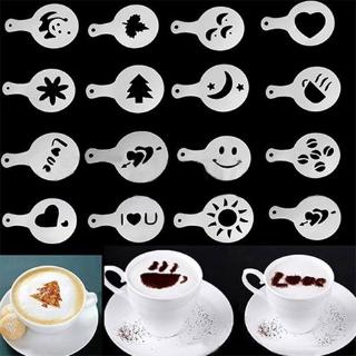 16 khuôn vẽ nghệ thuật làm café