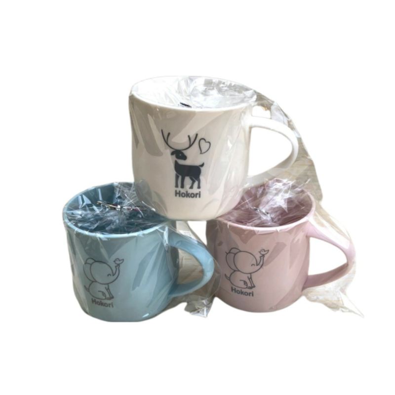 Cốc nhựa Hokori 350ml xinh xắn có quai cầm