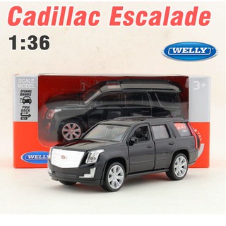 Xe ô tô đồ chơi trẻ em Cadillac Escalate tỉ lệ 1:36 xe mô hình bằng kim loại mở được 2 cửa