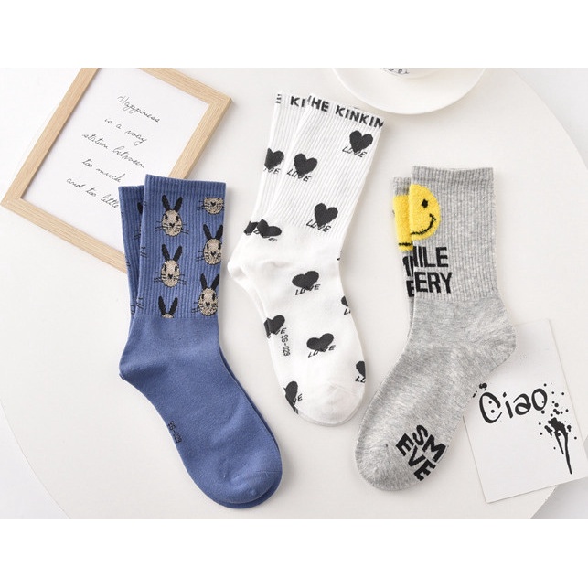 Vớ Tất hình Gấu cao cổ Nam Nữ siêu dễ thương và xinh xắn