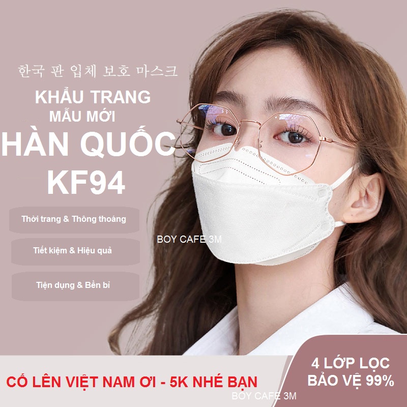 [TH5] 10 CÁI KHẨU TRANG KF94 KHÁNG KHUẨN CHỐNG BỤI PM2.5