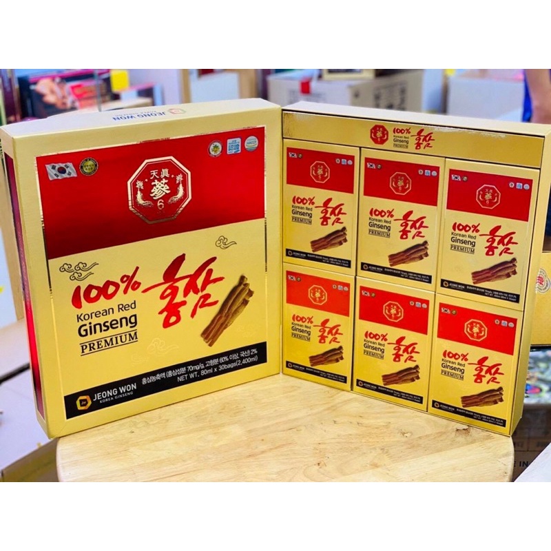 TINH CHẤT NƯỚC HỒNG SÂM 100% KOREAN RED GINGSENG PREMIUM JEONG WON