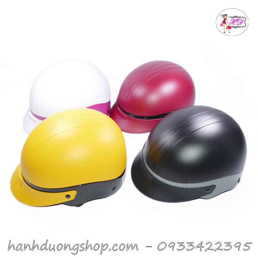 [Nhiều màu, tặng kèm áo mưa] Nón bảo hiểm Helmet ráp 2 phần với nhau phù hợp cả nam và nữ