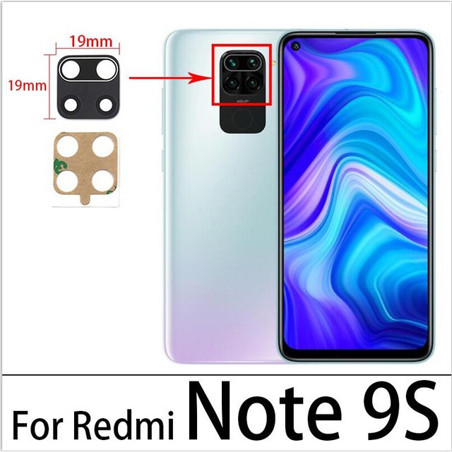 Lưng Thấu Kính Camera Sau Thay Thế Kèm Keo Dán Cho Xiaomi Note 9s 9 Pro 8 7 8t 5 4 3 2 1 Max