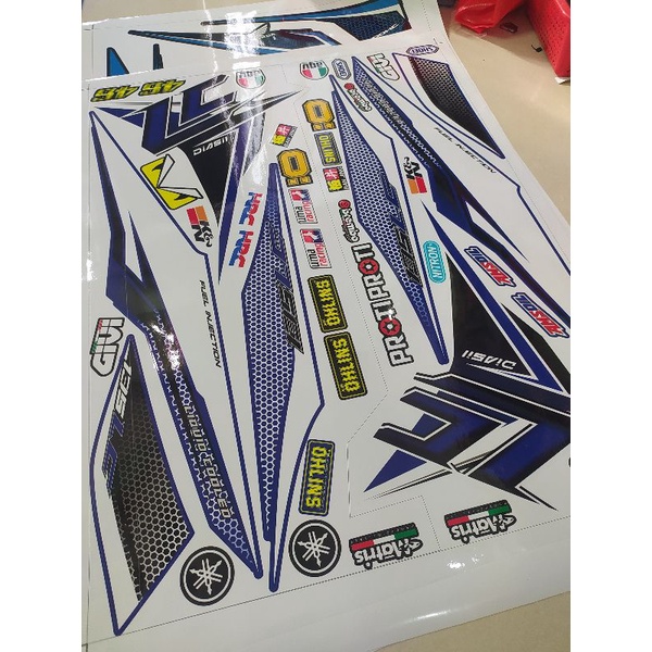 Tem Rời Exciter 135 Lc Trắng Xanh Gp