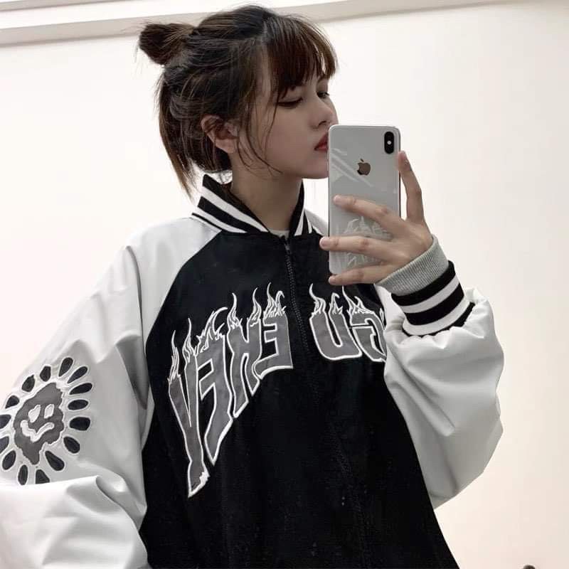 Áo khoác bomber nỉ VOGU HT12
