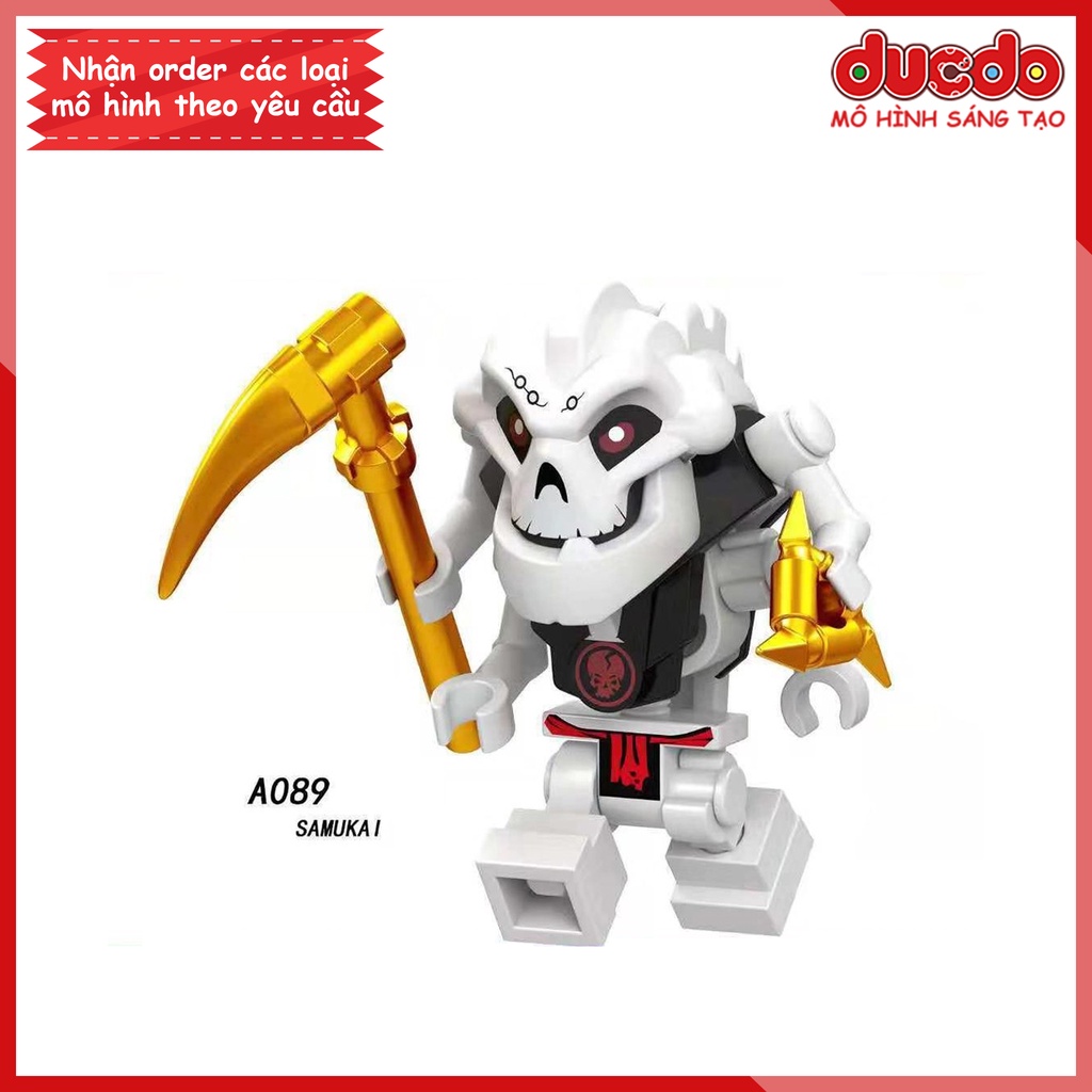 Minifigures nhân vật Ninjago SAMUKAI (bản mới chuẩn nhất) - Đồ chơi Lắp ghép Xếp hình Mini Ninja Mô hình LeLe A089