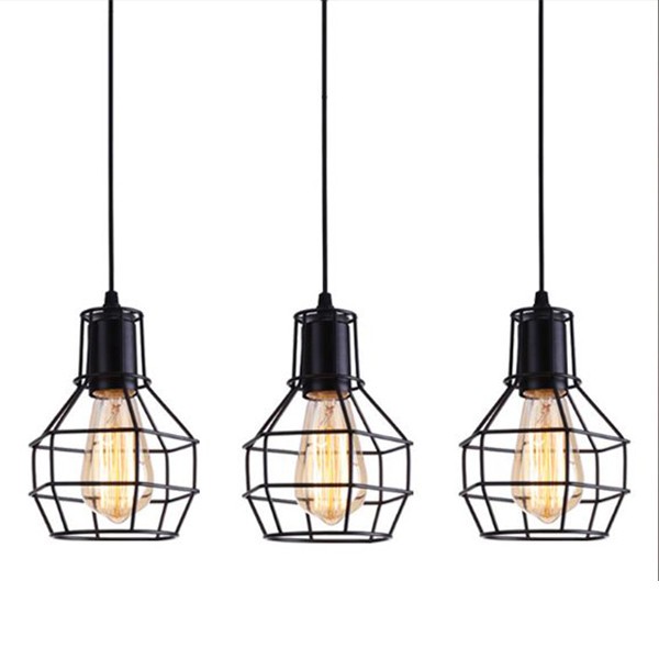 Đèn Thả: Mẫu đèn thả rọ sắt trang trí nhiều kiểu dáng