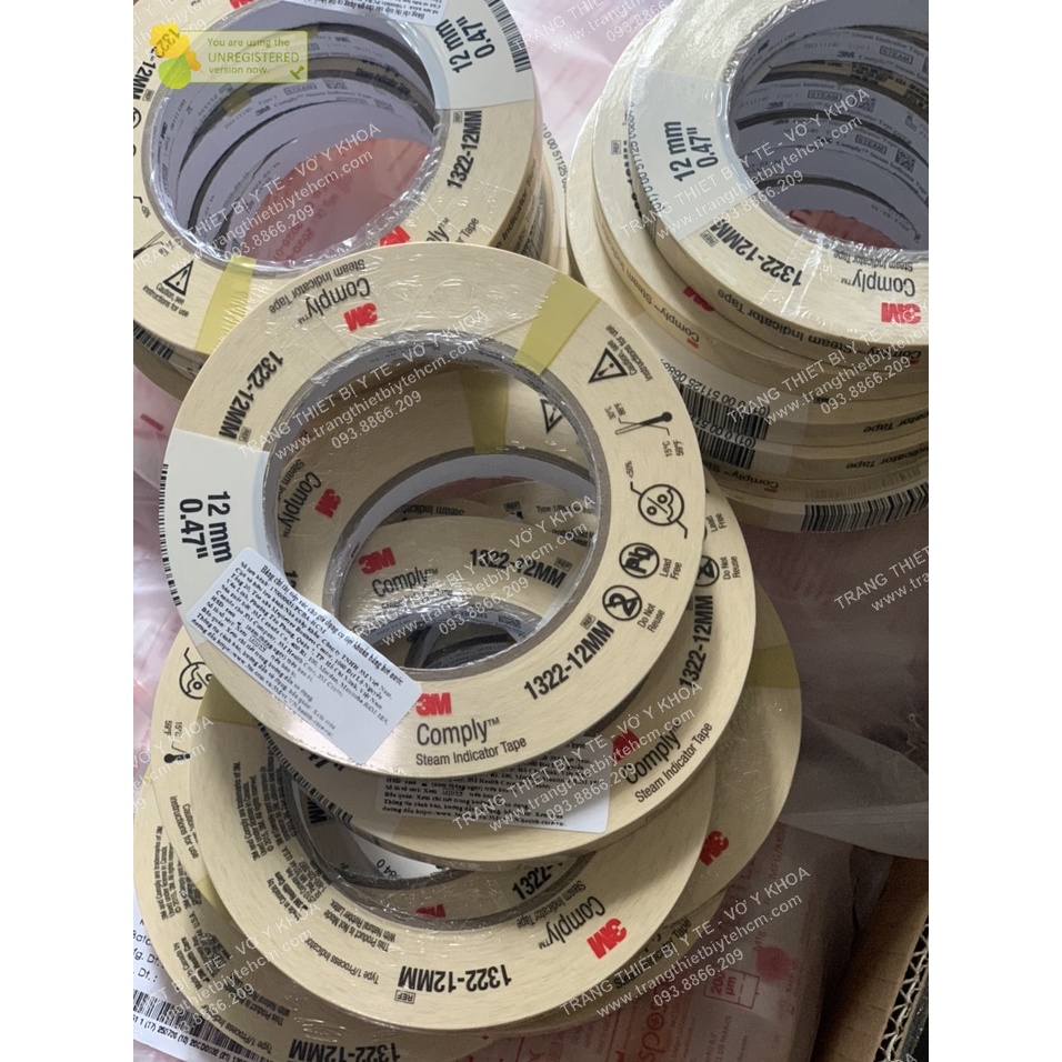 Băng keo chỉ thị nhiệt 3M  12mm/ 24mm