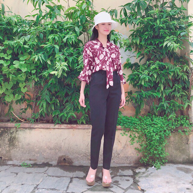 Quần tây nữ vải tuyết mưa, quần âu nữ công sở lưng cao form đẹp | BigBuy360 - bigbuy360.vn