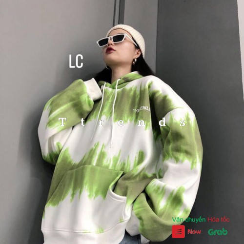 Áo hoodie phối màu có mũ unisex dáng rộng thu đông AK16 | BigBuy360 - bigbuy360.vn