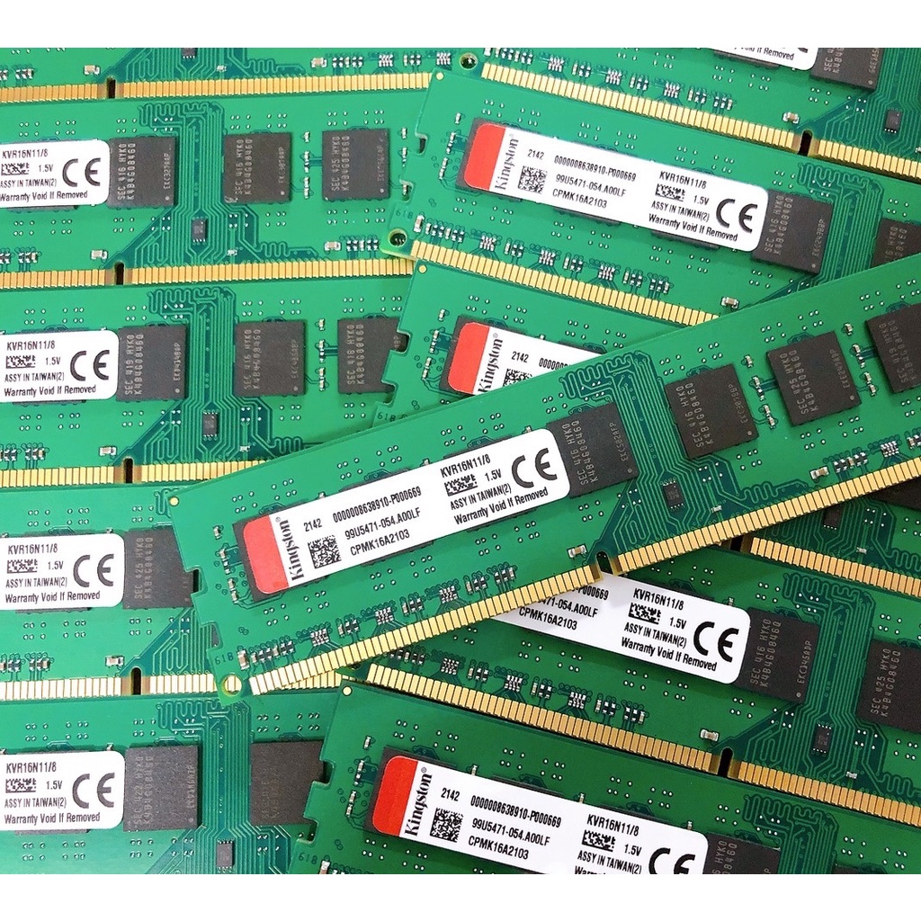 Ram PC Kingston DDR3 8GB 1600MHz (KVR16N11/8) - Chính hãng bảo hành 36 tháng