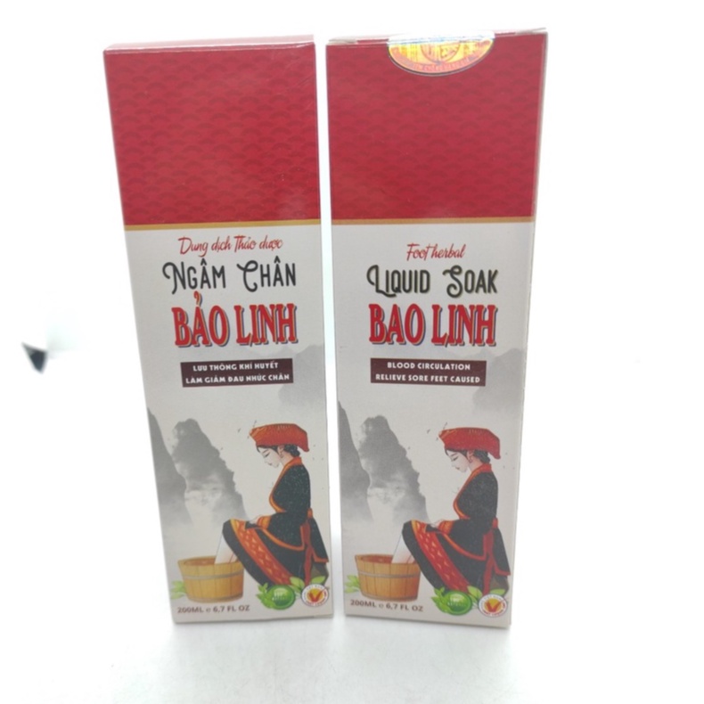 Dung dịch thảo dược ngâm chân Bảo Linh 200ml